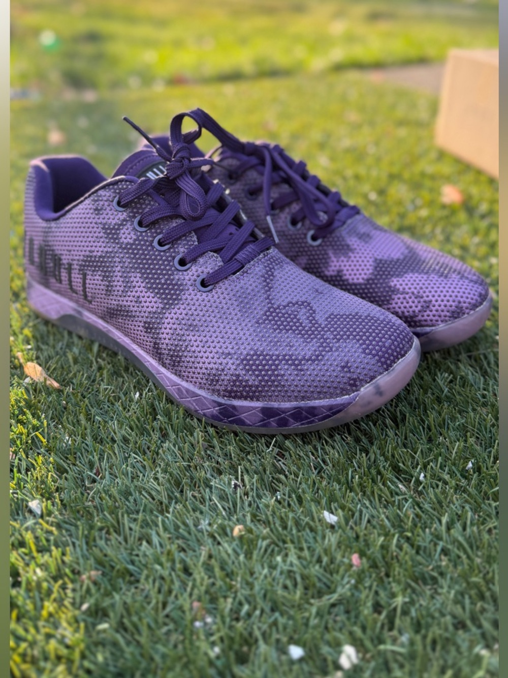 NOBULL Purple Camouflage Women's Athletic Shoes